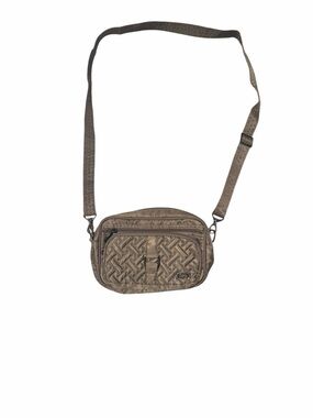 Lug Carousel Crossbody Bag Taupe Quilted Travel Organizer Purse